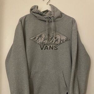 Gray Vans Hoodie Sz L vintage style